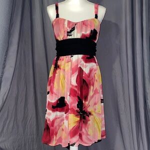 Trixxi Pink and Black Dress